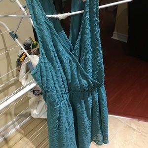 Youth girls green dressy dress size small